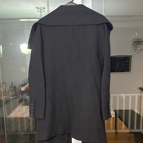 Sandro Women’s Black Double-Breasted Trench Coat - Picture 3 of 3